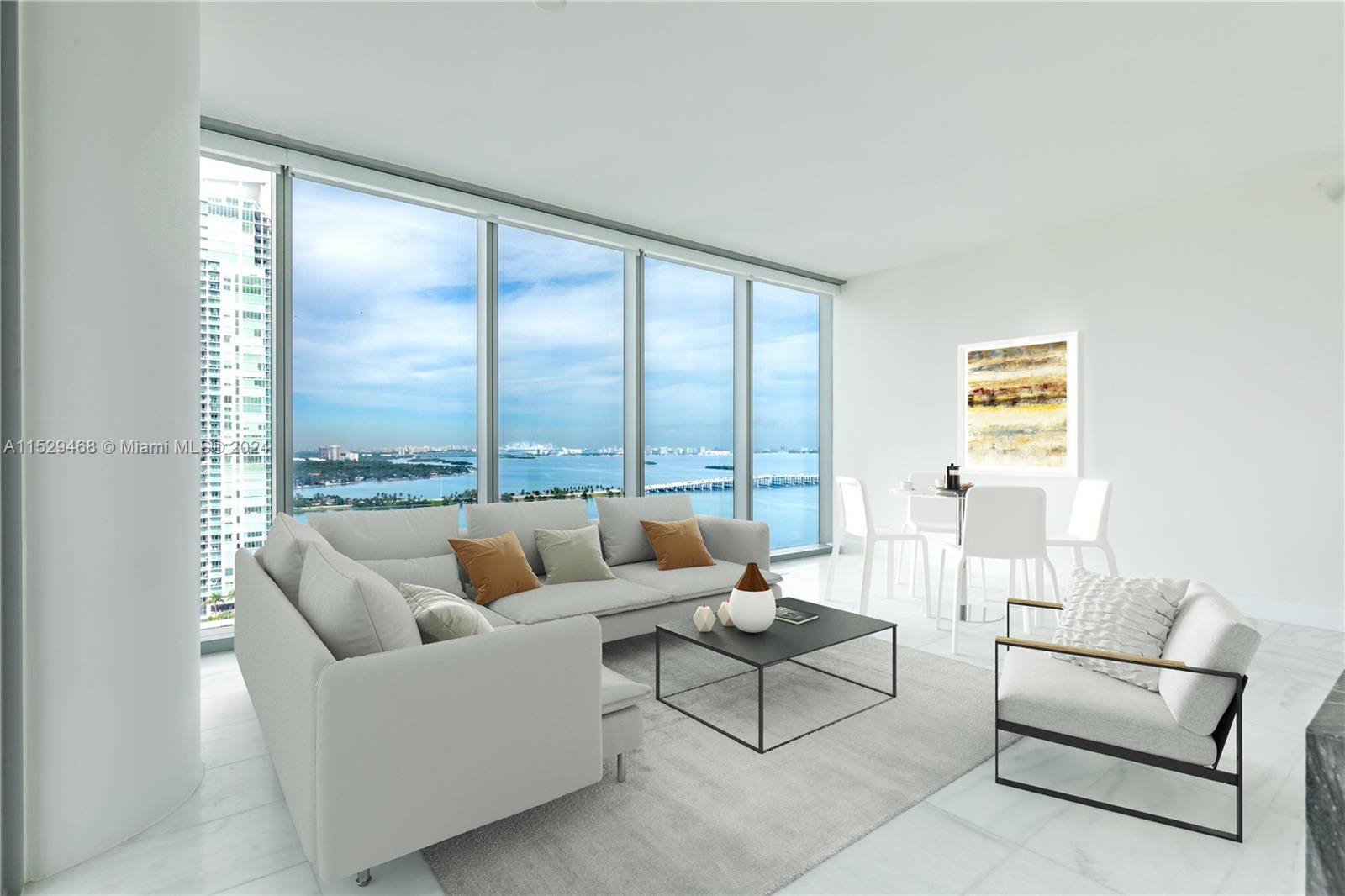 Luxury 2/2 Corner Unit at Missoni Baia Newest Luxury Tower in Edgewater.  100% finished with custom made closets and electric black outs and shades throughout the unit.  Enjoy breathtaking views of the Bay and the city, exclusive benefits for being a corner Unit.  Unit has Marble floors,  state-of-the-art-kitchen equipped with wolf and subzero appliances including a wine cooler,   floor to ceiling windows 10" tall, balcony 8" deep .  Amenities include 3 pools, tennis court, theater room, kids and teens room, pet spa salon, gym, yoga studio and more.  Missoni is a masterpiece of architecture and design inspired by the legendary fashion house of Missoni and developed by OKO Group.