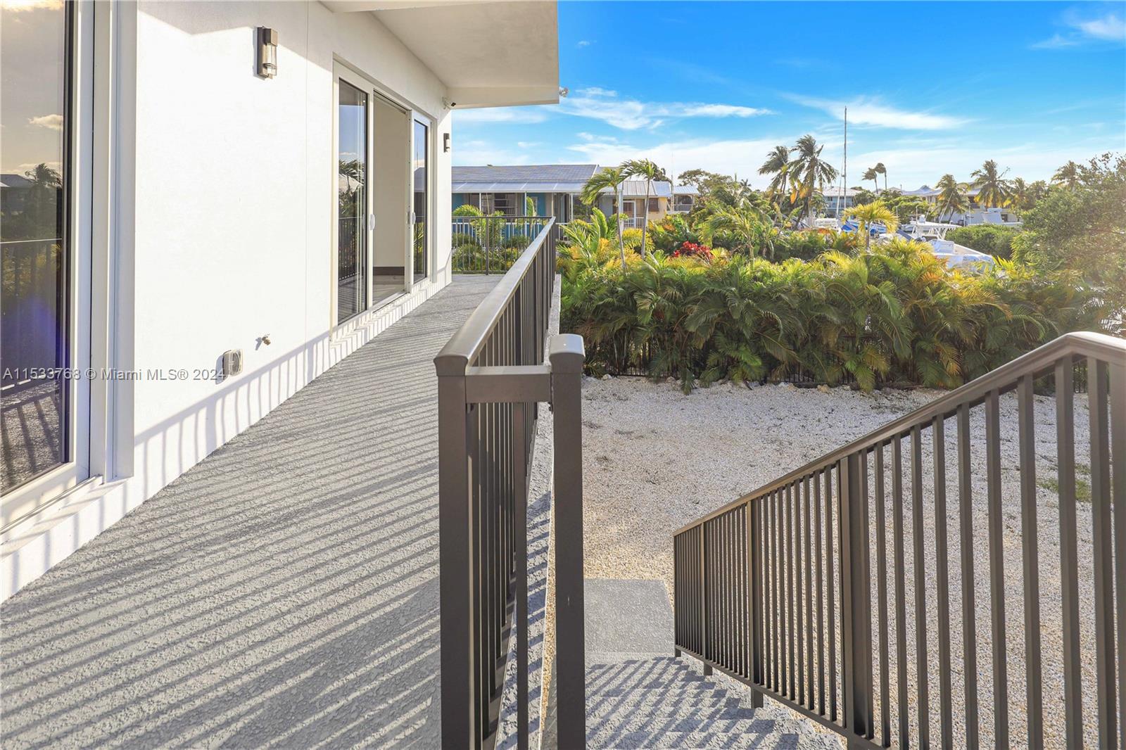 Stairs to the backyard