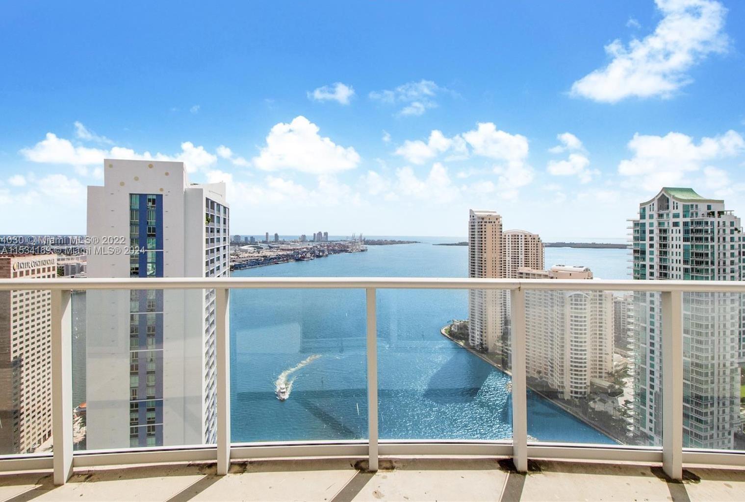 Experience breathtaking Biscayne Bay views from this furnished gem in Miami's Met 1 tower. Close to Bayfront Park, Kaseya Center, and plenty of dining and shopping options. Inside, enjoy a modern kitchen, spacious closets, and all-new furniture. Amenities include a fitness center, sauna, lounge, and game room. Basic cable, internet, and one parking space included, with the option to rent additional spaces. This 2 Bed/2 Bath unit features tile flooring, glass windows, and a gourmet kitchen. Met1 Tower offers luxury amenities and is conveniently located near Whole Foods, Silver Spot Cinema, and more. Tenant occupied until July 2024.