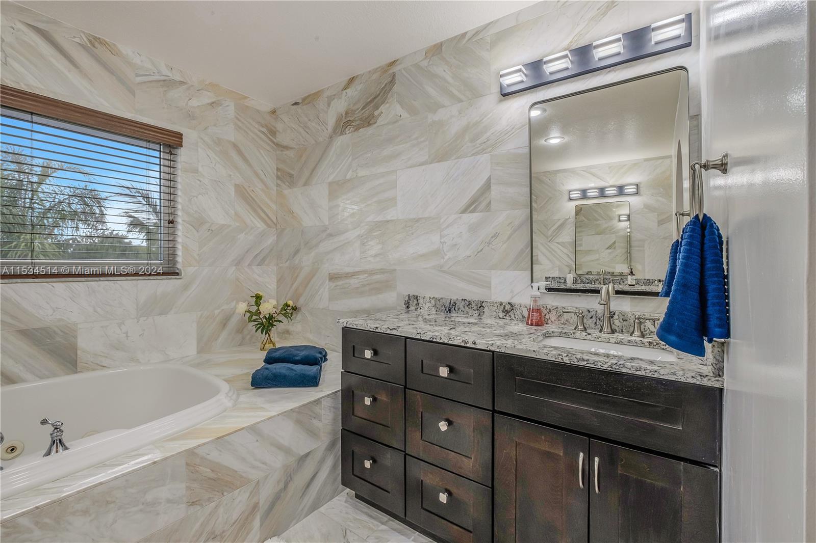 Dual vanities left side