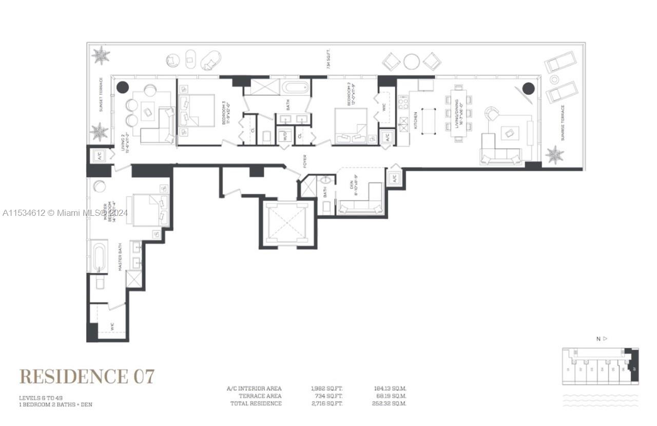 480 NE 31 st 2307, Miami, Florida 33137, 3 Bedrooms Bedrooms, ,3 BathroomsBathrooms,Residentiallease,For Rent,480 NE 31 st 2307,A11534612