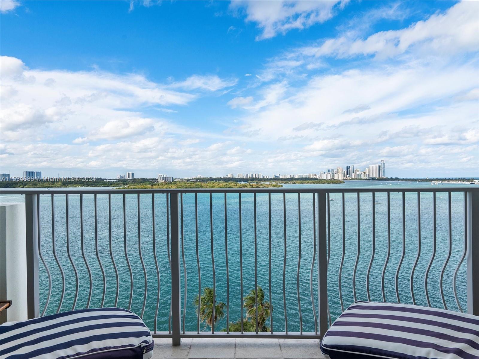 EXTREMELY RARE direct waterfront double corner unit available for sale at Island Pointe Condominium. This Unit offers 4 bedrooms and 3 bathrooms facing north-northwest towards Biscayne Bay. ALL ROOMS FACE DIRECT WATER. Large galley kitchen with lots of cabinet space. Walk-in closets. Spacious living room and dining room. Washer and dryer inside unit. Unit offers two separate waterfront balconies. Building has lots of amenities: Heated pool, large gym, media room, tiki huts & gas grills, 24-hour front desk attendant, and on-site management. Gated property. Premium cable & high-speed internet. Cooling tower & chiller system for air conditioning, electric bills are lower. Walk to A+ school. Unit comes with 3 garage parking spaces, 2 non garage parking spaces, and 3 AC storage units.