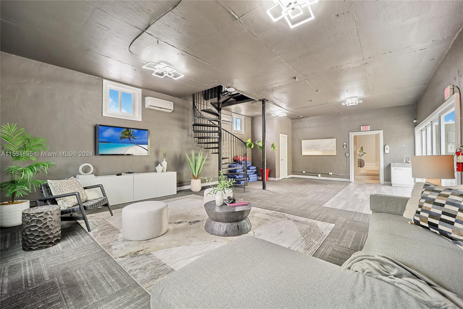 Leading to upstairs studio/guest