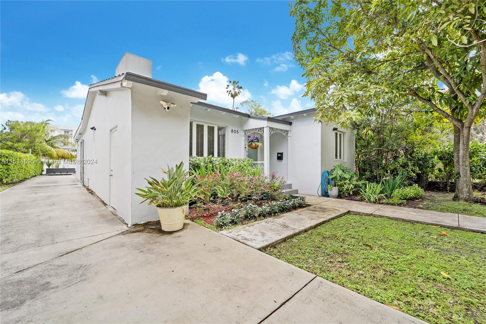 Unassuming front facade