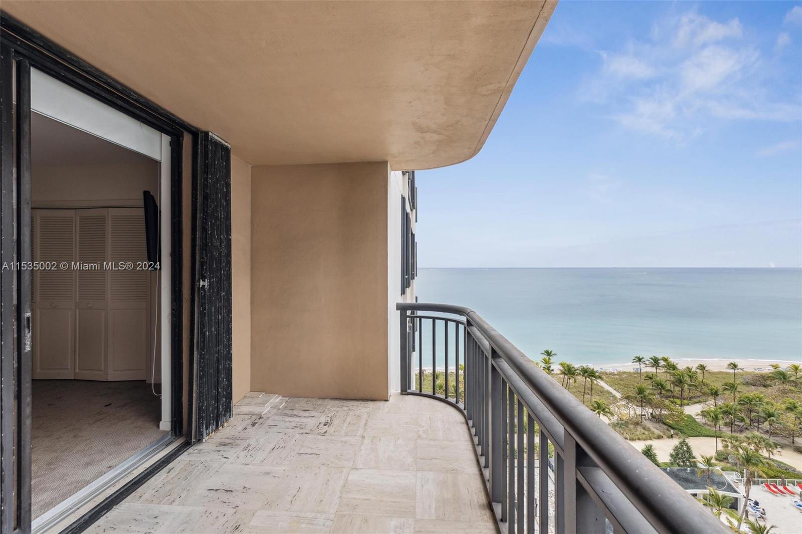 SOUTH FACING BALCONY, ACCESS FROM MASTER AND SECOND BDRMS