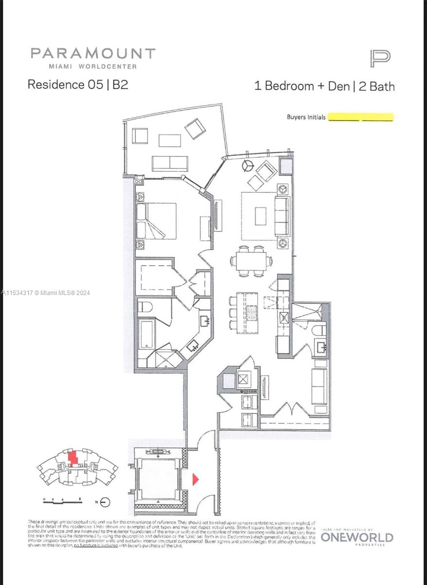 851 NE 1st Ave 3705, Miami, Florida 33132, 1 Bedroom Bedrooms, ,2 BathroomsBathrooms,Residential,For Sale,851 NE 1st Ave 3705,A11534317