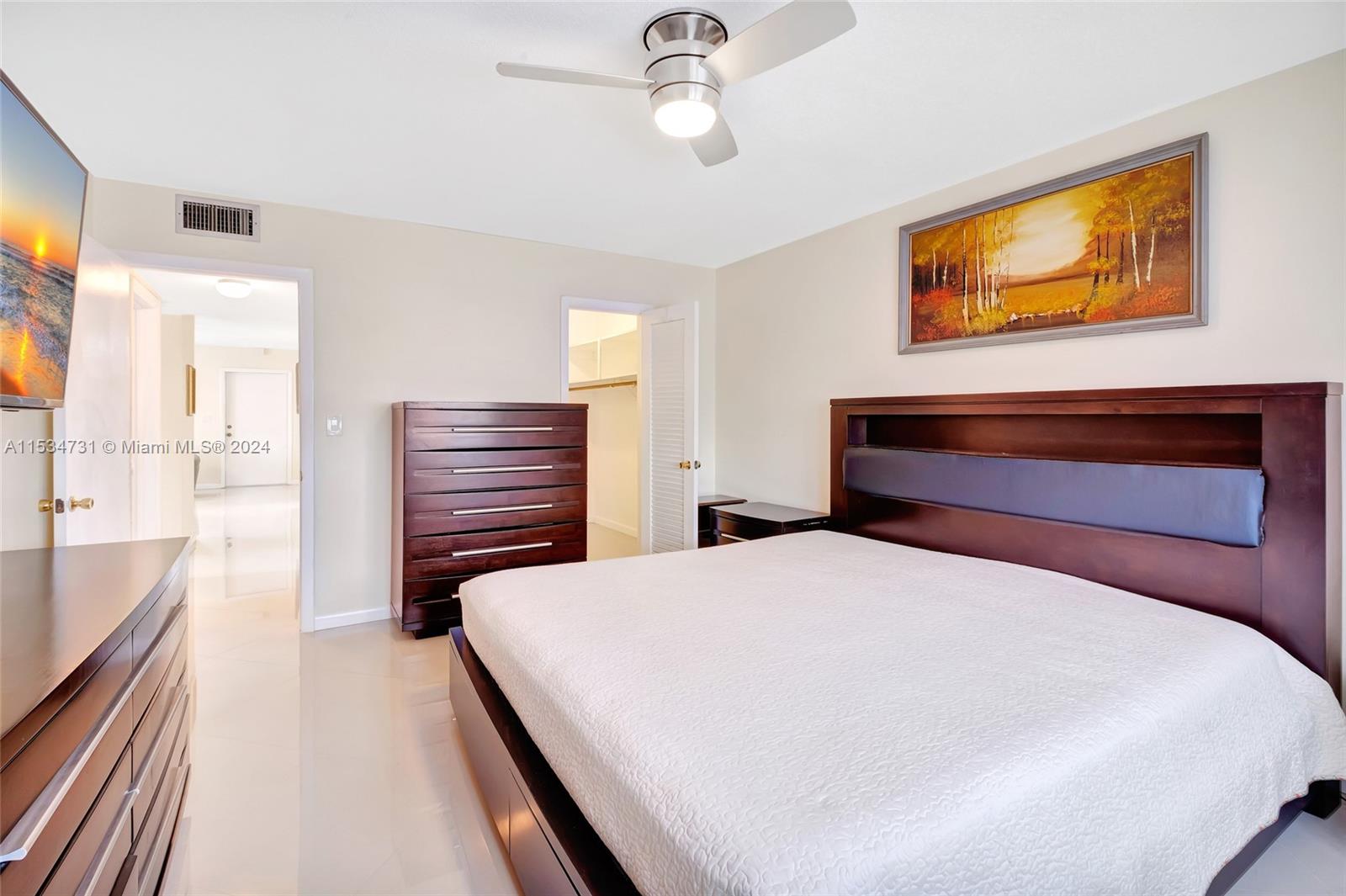 Very spacious master bedroom.