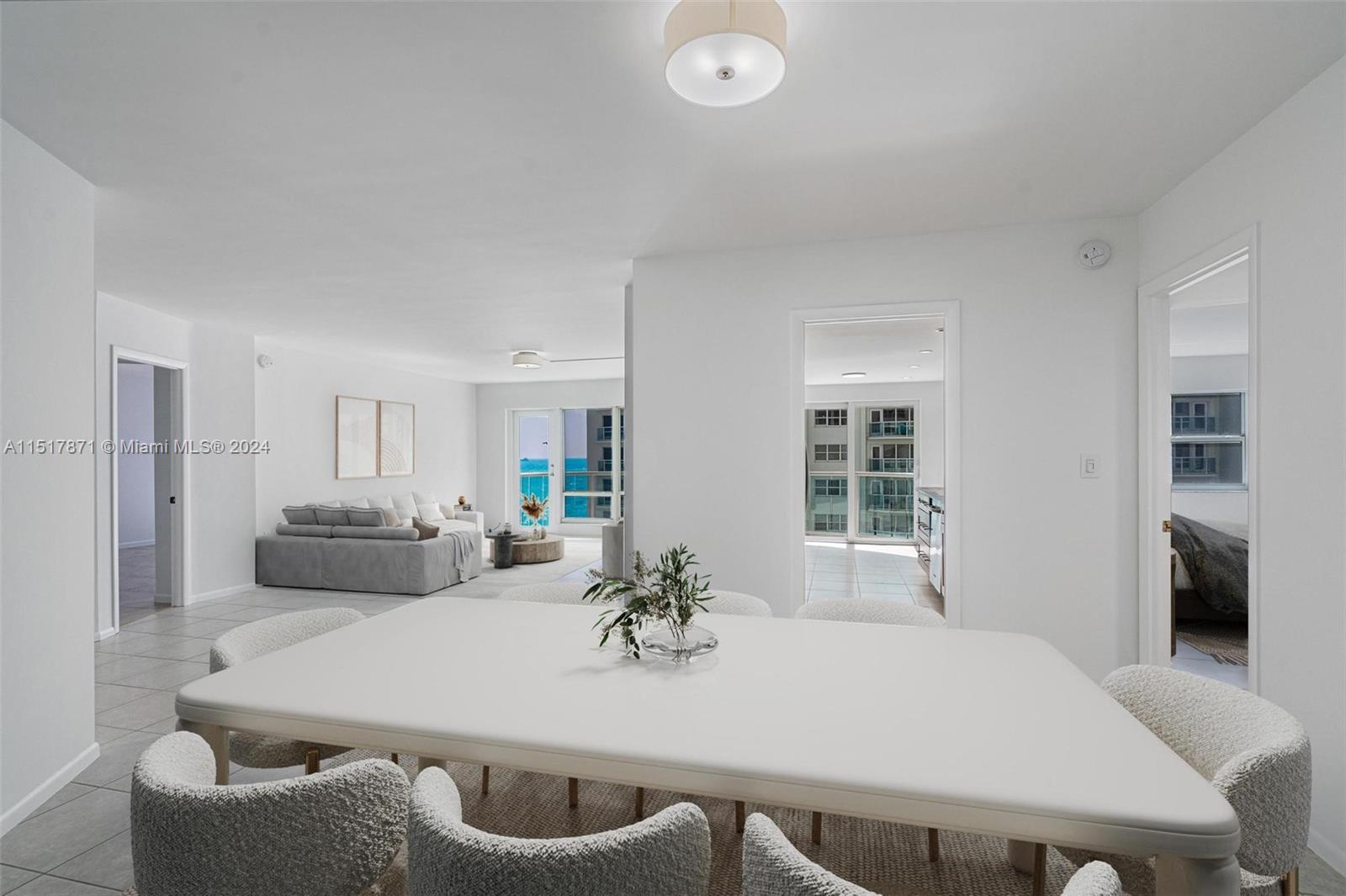 Virtually Staged Dining Area