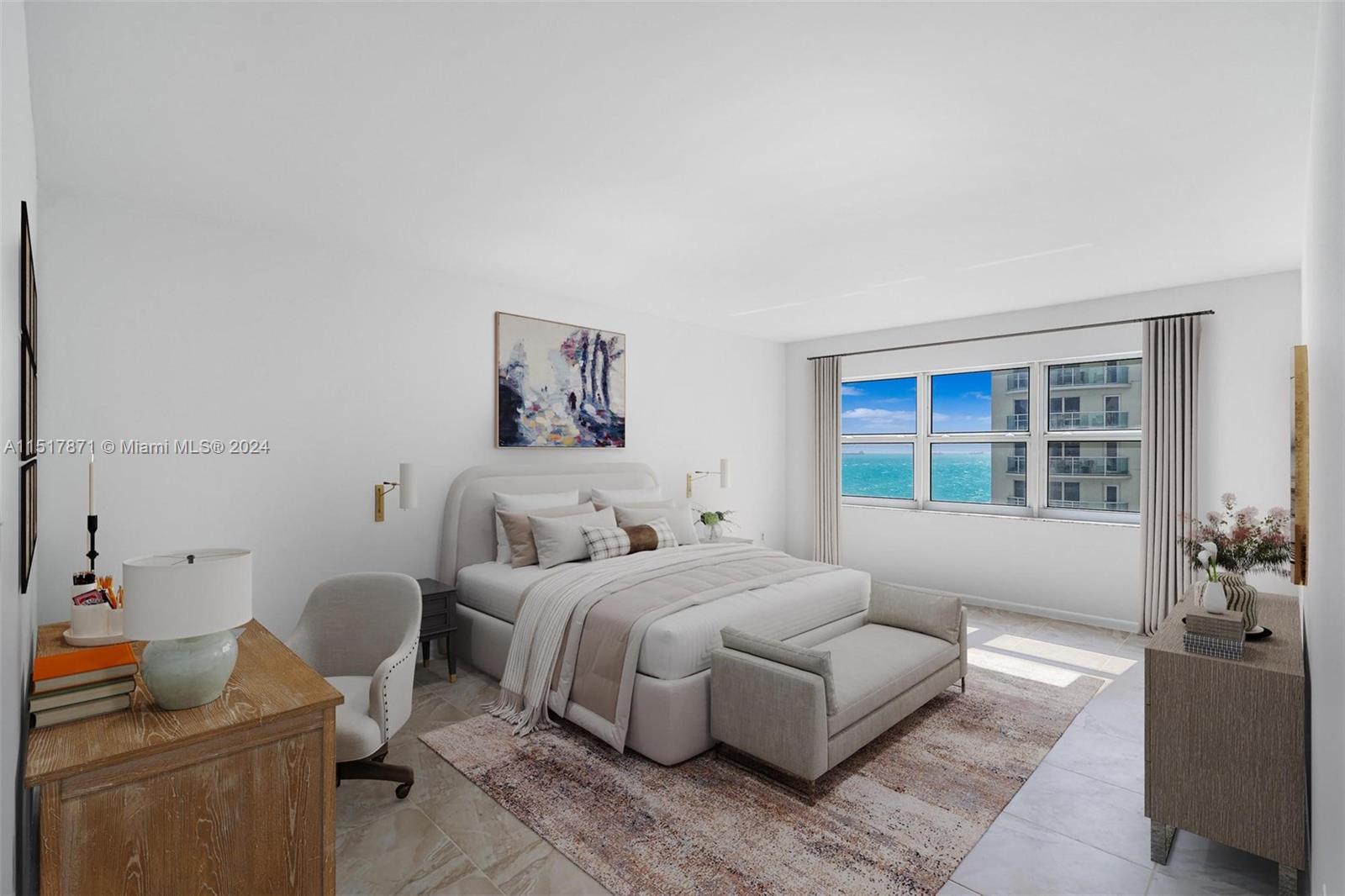 Virtually Staged Primary Bedroom