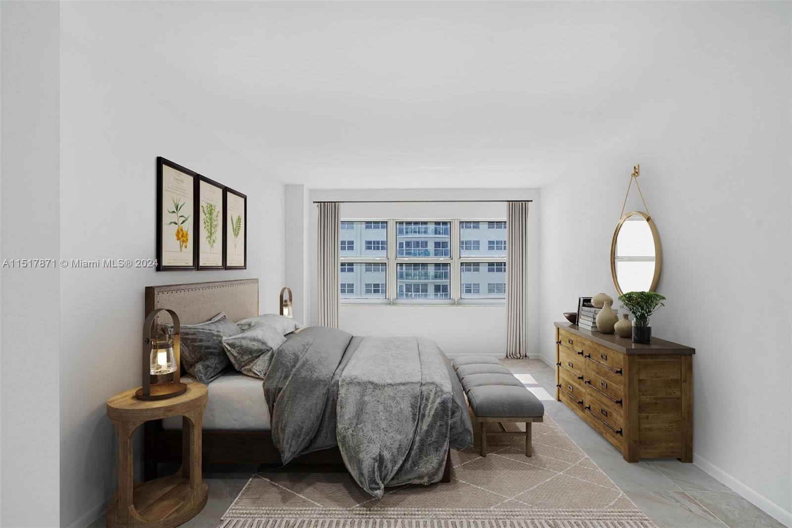 Virtually Staged Second Bedroom