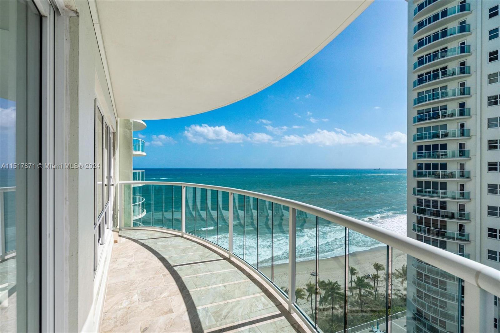 Ocean View from Balcony