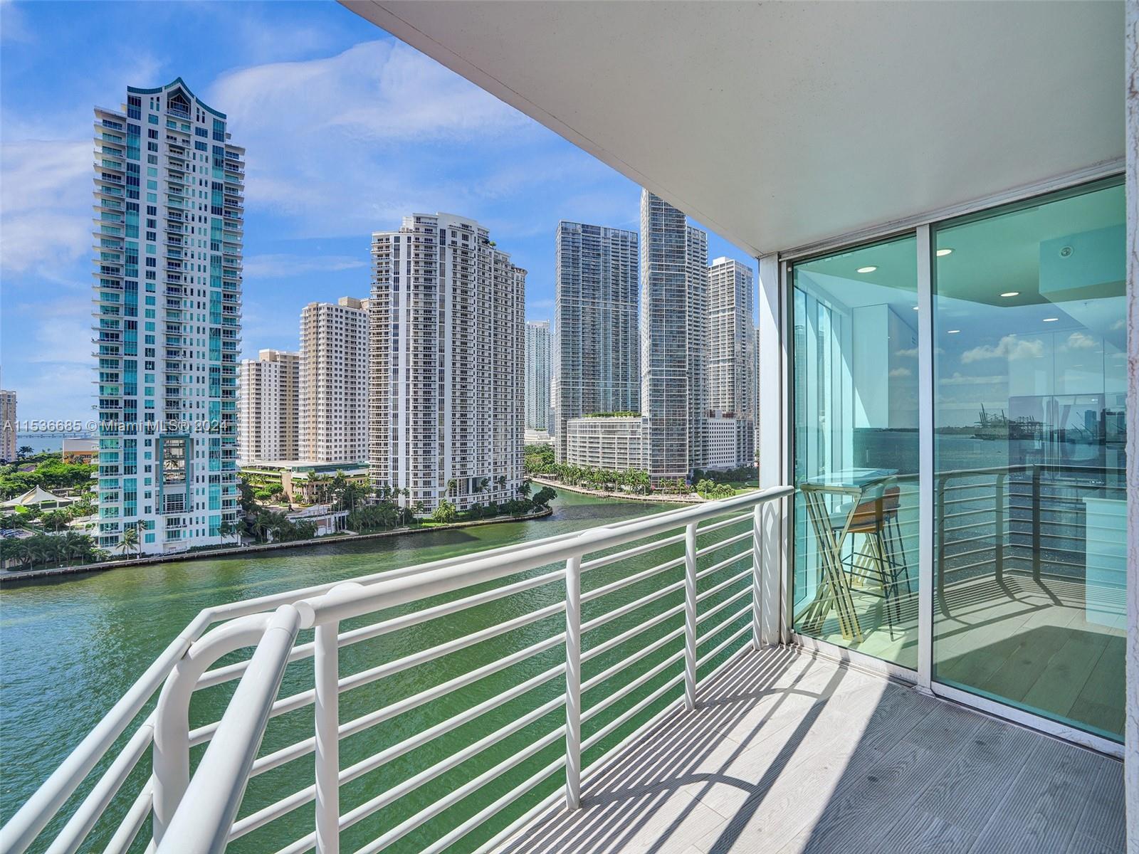 Enjoy luxury living in this elegantly renovated 3 bed, 2 bath condo with a large wraparound balcony overlooking the Ocean and Biscayne Bay! Relish in views of manatees, dolphins, and the beautiful Brickell skyline. Amenities include 2 gyms, business center, convenience store & prestigious Il Gabbiano and Mastro's Ocean Club Restaurants located in building. Home comes with a unique cozy electric fireplace, induction cooktop, quartz countertops, new appliances, range hood, soundproofed ceilings/walls, & new hardwood floors. Steps away from Hell's Kitchen, Whole Foods, Kaseya center, Bayside park, Brickell City Centre, Metromover, & Silverspot Movie Theater. High Speed Internet, cable, & water included. 1 assigned garage parking. Sold furnished. Tenant occupied until October 2024.