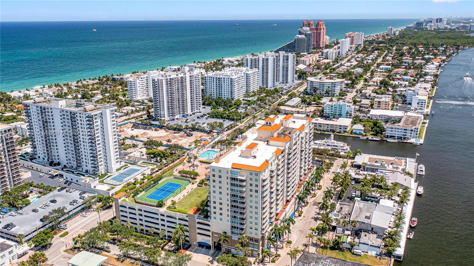Aerial - Intracoastal and ocean