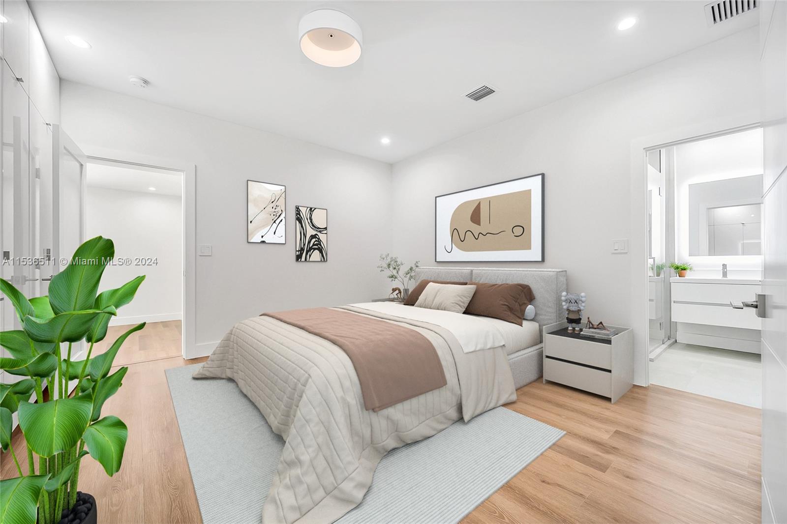 Spacious and comfortable main bedroom