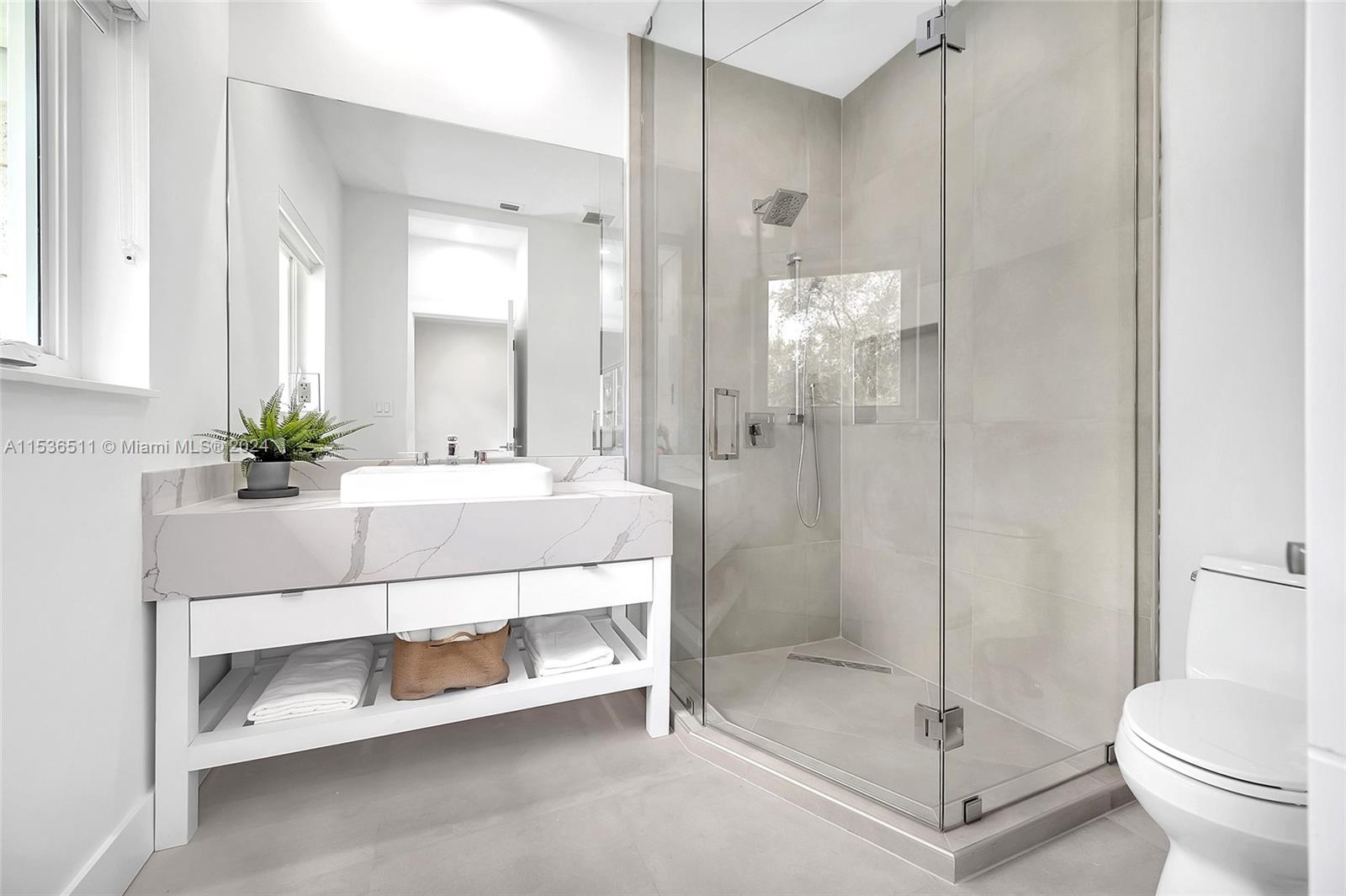 Large and very clean 2 car garage.