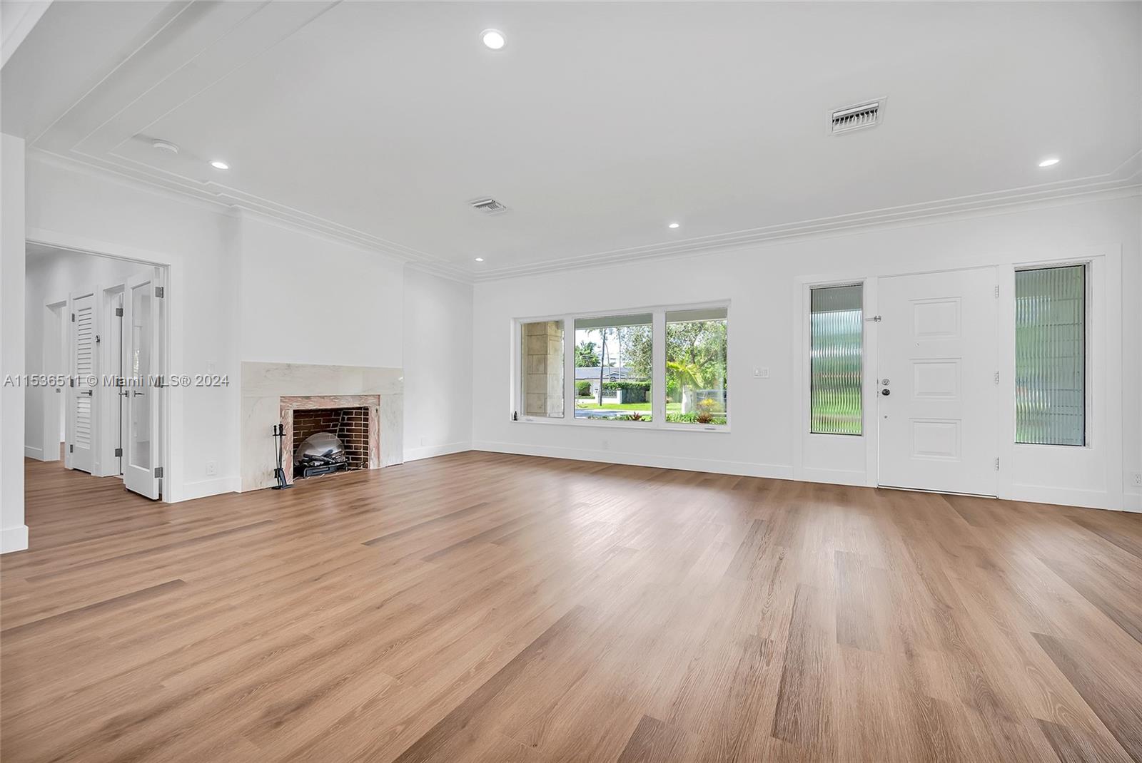 All living areas are entirely new. A beautiful renovation.