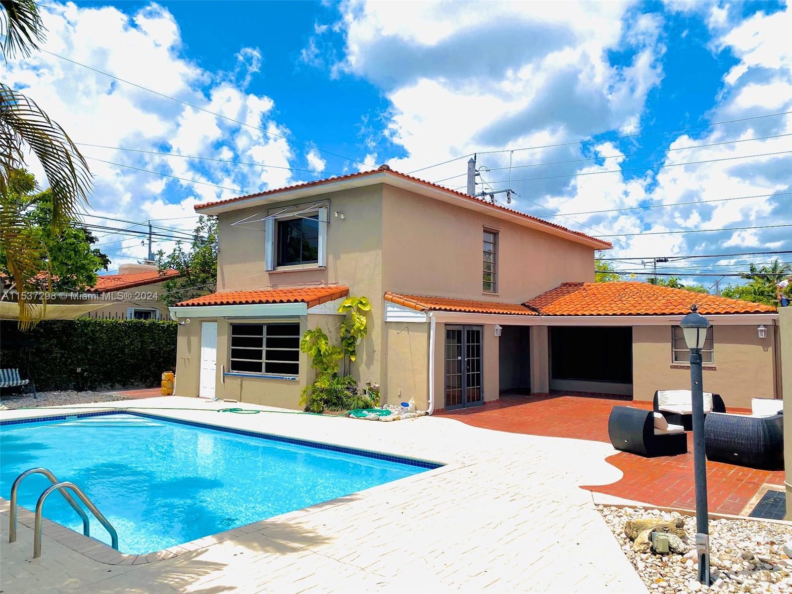 This Spectacular large Pool Home has character and is ready to move in, large back yard great for entertaining. Location nestled between Brickell and Key Biscayne sits this grand 3 bedrooms 3 Bath home, a spacious gem