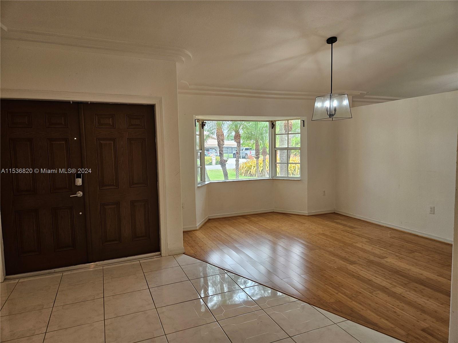 Foyer & formal Living Room to the right