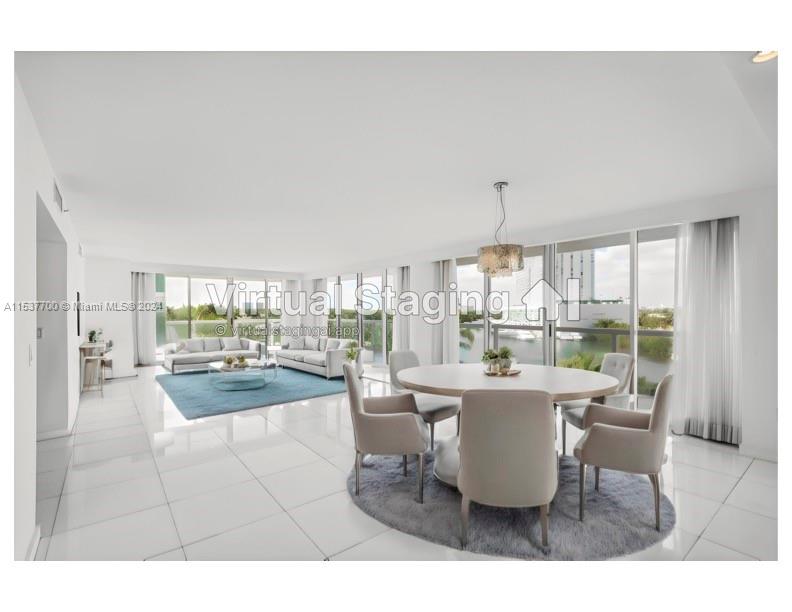 Virtual Staging Living & Dining Room