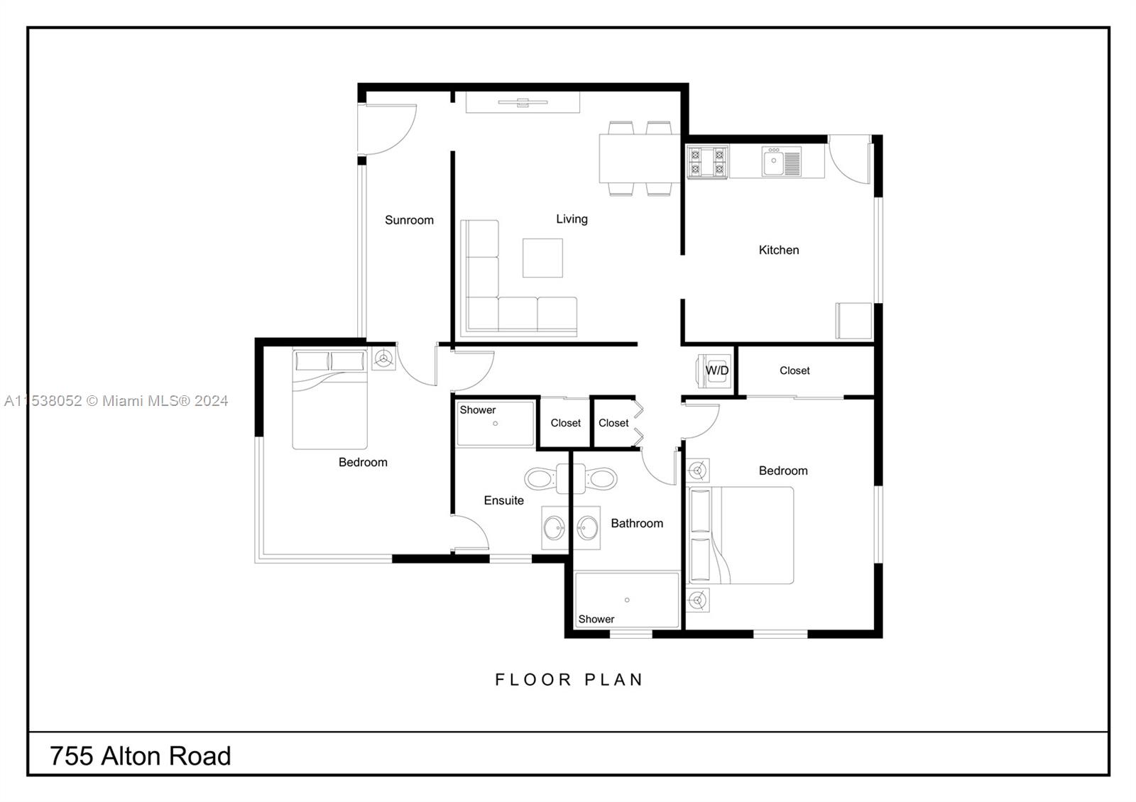 755 Alton Rd 2, Miami Beach, Florida 33139, 2 Bedrooms Bedrooms, ,2 BathroomsBathrooms,Residential,For Sale,755 Alton Rd 2,A11538052