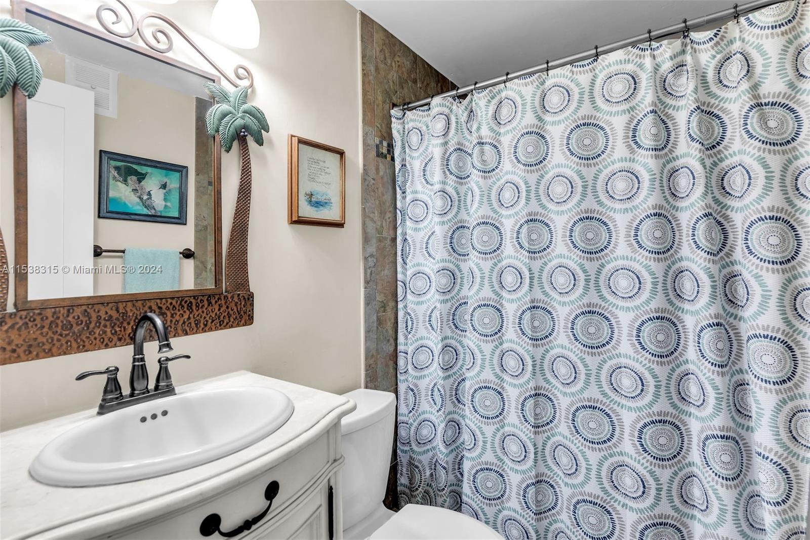 bathroom in guest suite on ground floor