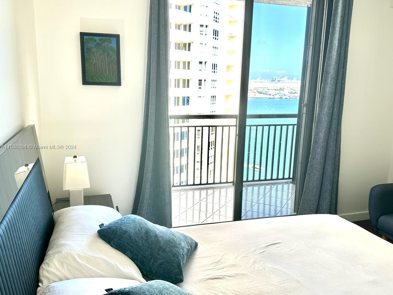 ocean view from the bed