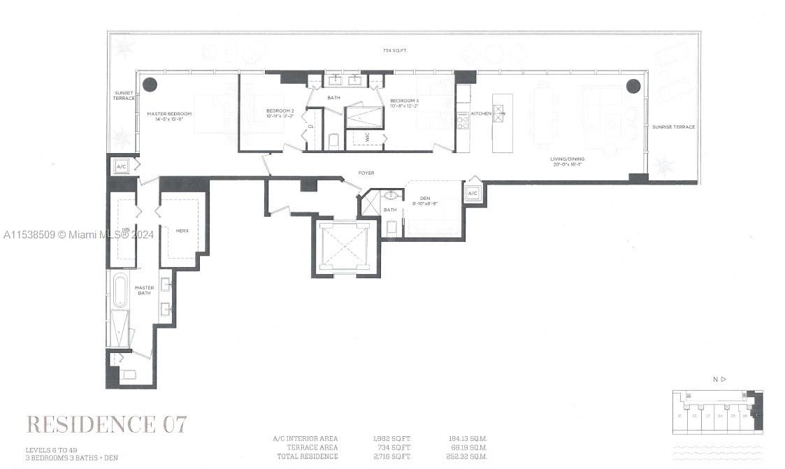 480 NE 31 Street 3907, Miami, Florida 33137, 3 Bedrooms Bedrooms, ,3 BathroomsBathrooms,Residentiallease,For Rent,480 NE 31 Street 3907,A11538509