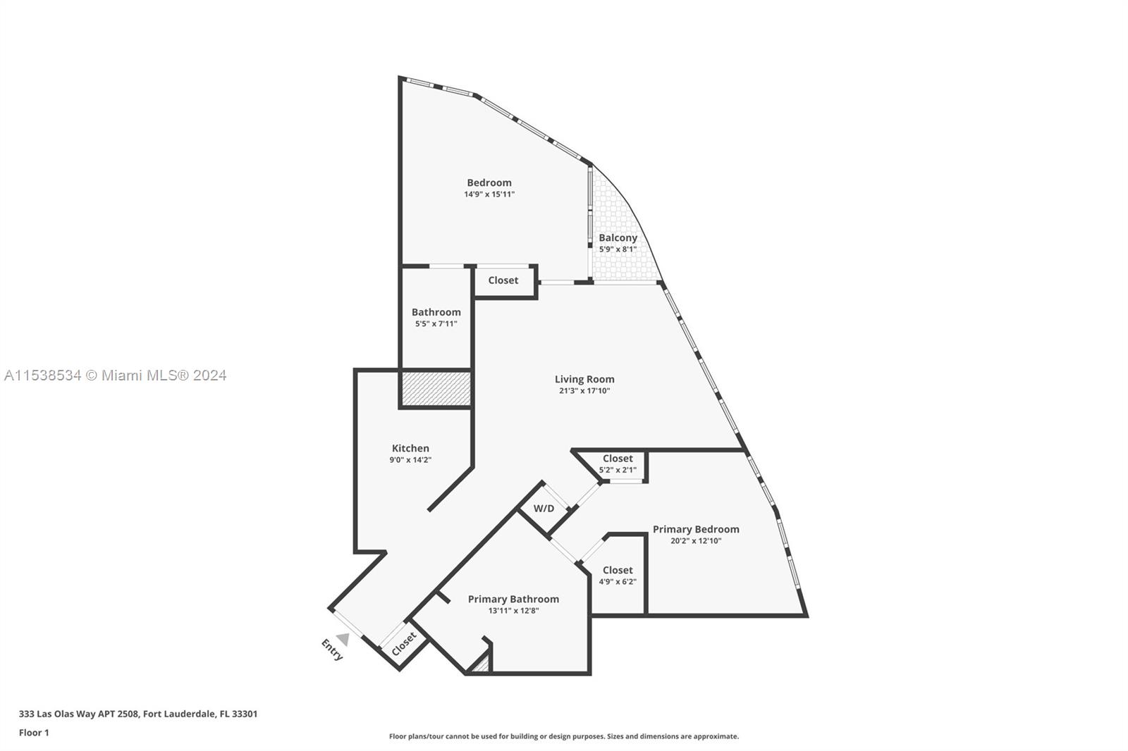 333 Las Olas Way, Fort Lauderdale, FL, 33301 United States, 2 Bedrooms Bedrooms, ,2 BathroomsBathrooms,Residential,For Sale,Las Olas Way,A11538534