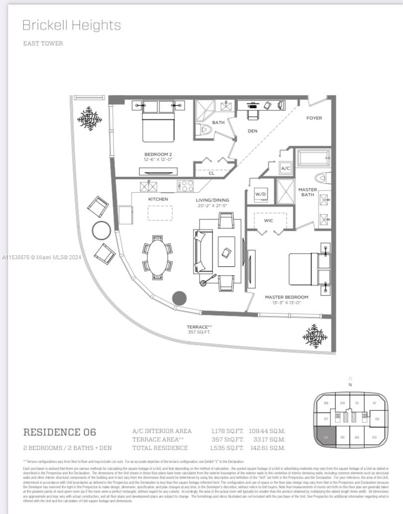 45 SW 9th St 2206, Miami, Florida 33130, 2 Bedrooms Bedrooms, ,2 BathroomsBathrooms,Residential,For Sale,45 SW 9th St 2206,A11538576