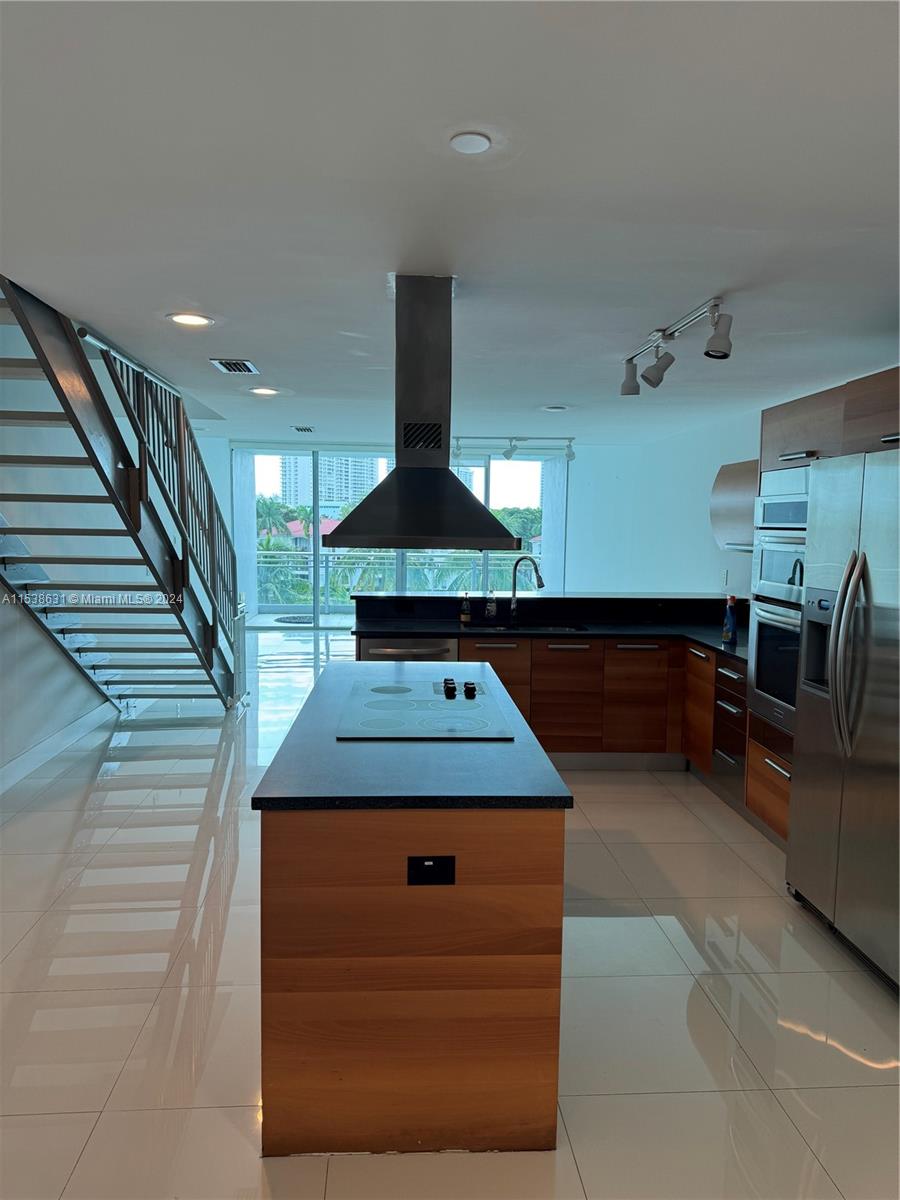 Building and Pool view