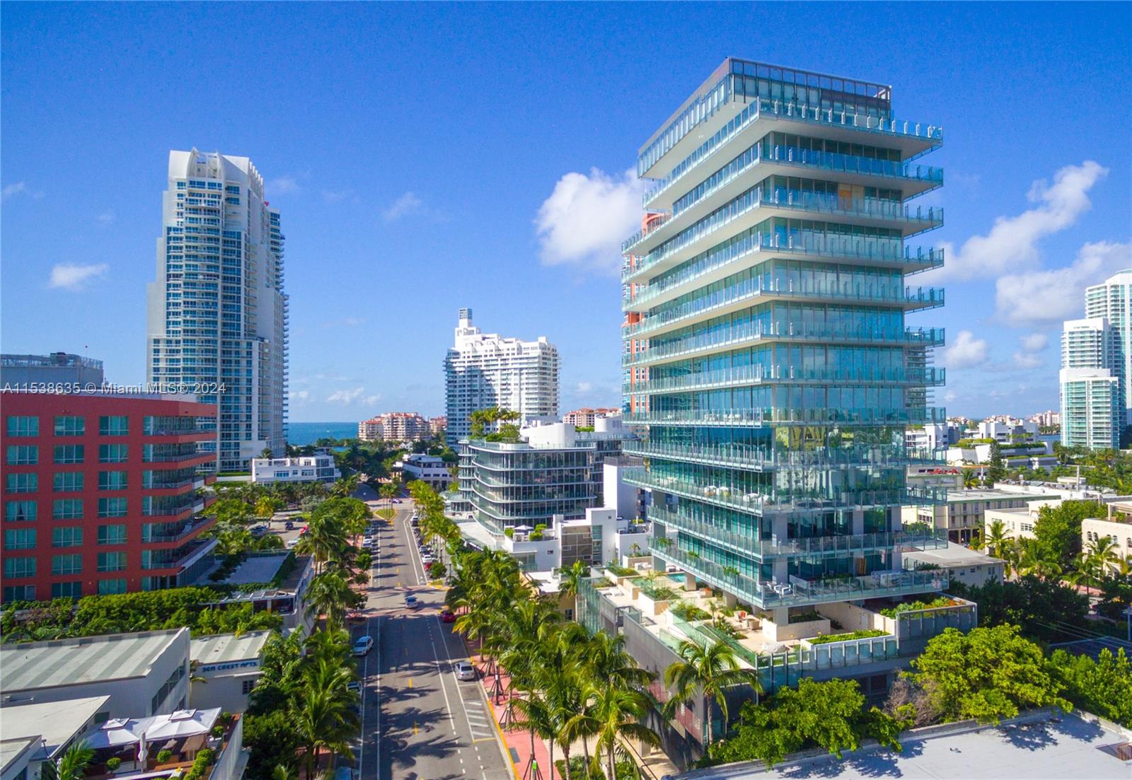 With only 10 full floor residences, GLASS at 120 OCEAN DR is true exclusive luxury living. Your own private estate manager provides single family home like living with five star hotel amenities. Designed by Rene Gonzalez, GLASS is truly one-of-a kind offering 360 degree views from each residence. This spacious 2 Bed, 2.5 Bath masterpiece has a total of 3,946 square foot of space of indoor/outdoor living. Residence features include an all Calcutta marble kitchen with Gaggenau and Sub-Zero appliances, oak wood floors with floating walls and master bedroom made of floor to ceiling Arrabescato marble. Full beach and concierge services included.