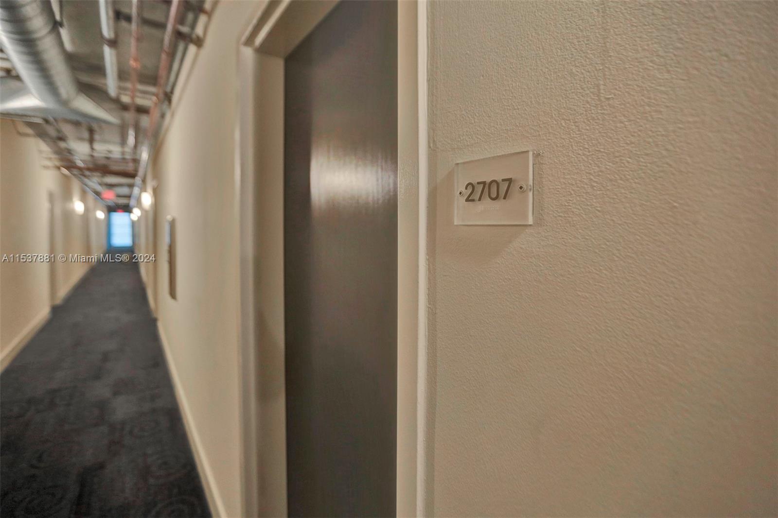 27th floor unit in an industrial style loft building