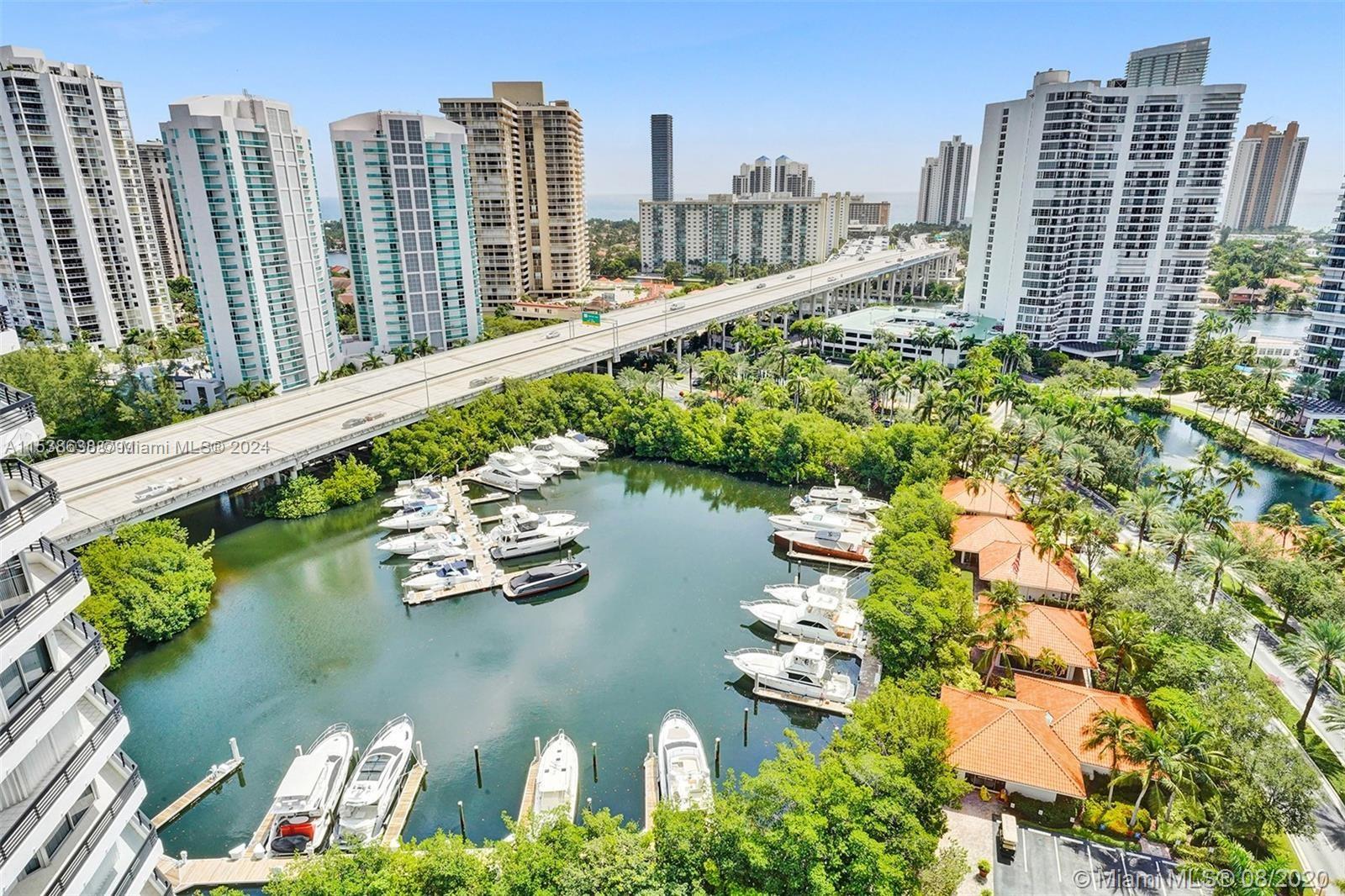 Marina aerial view