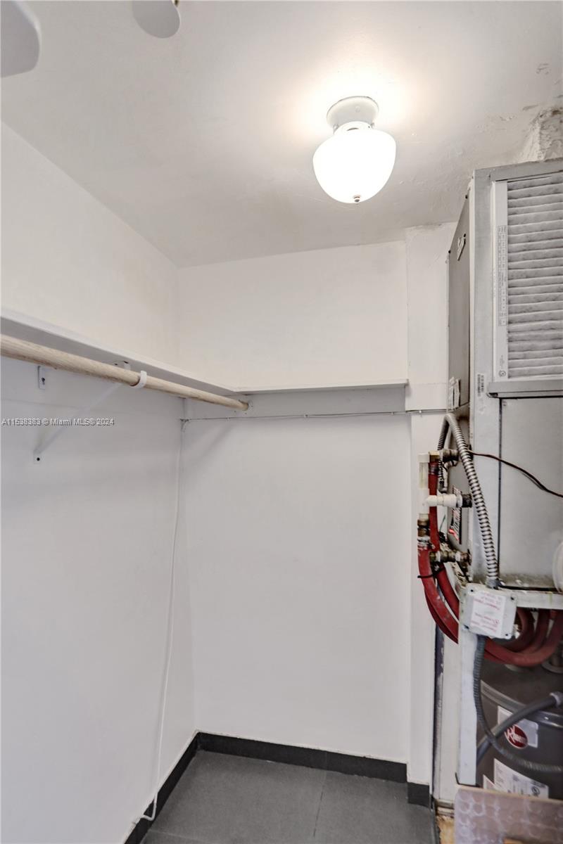 Closet, AC and Water Heater