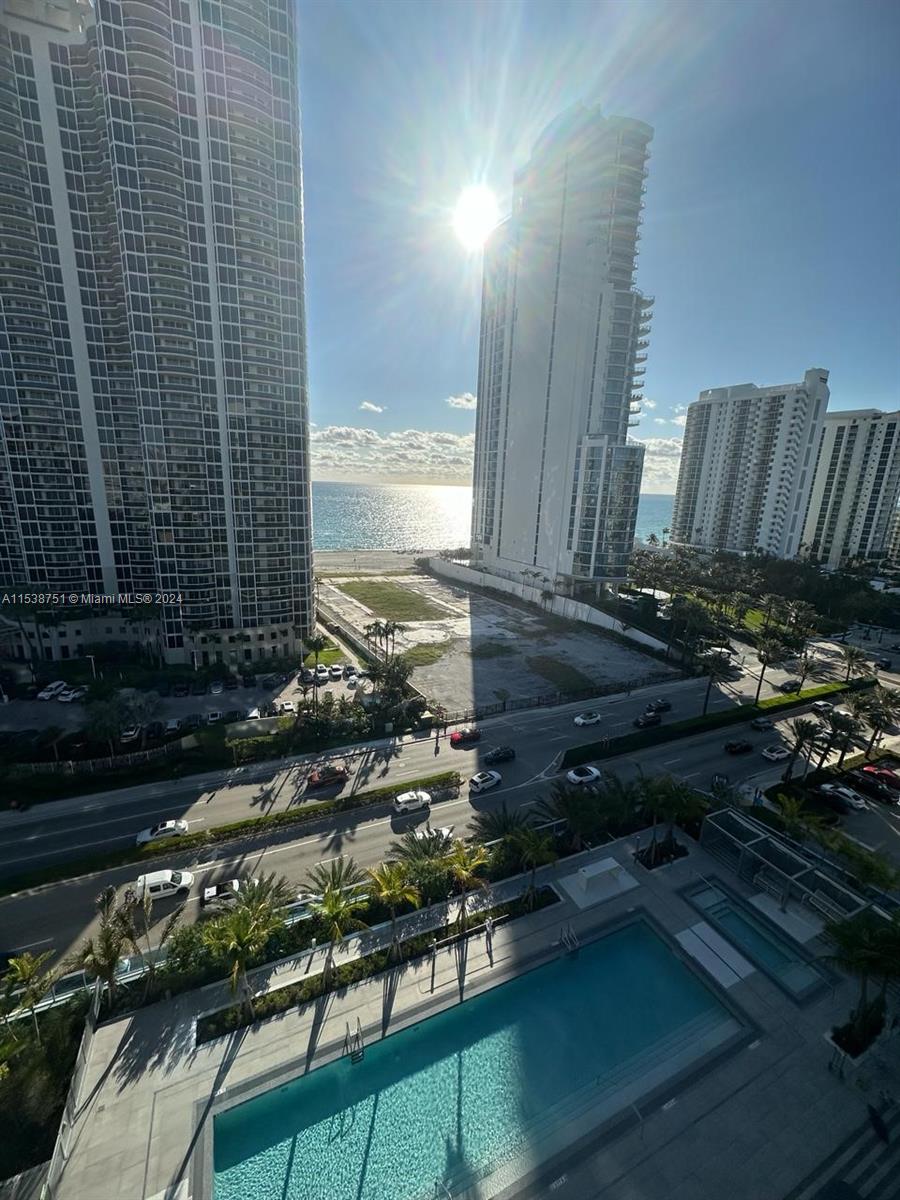 Brand new apartment in exclusive boutique building of only 63 residences at Sunny Isles Beach with  ocean view. It has a private foyer, open kitchen with Italian cabinets. Split plan floor with 2 bedrooms in suite with ample balcony and a power room. Personalized concierge, luxury amenities: swimming pool, sauna, kids room, business center, gym and yoga room. Owners has free beach services at Double Tree Hotel. Can be rented for a minimum of 30 days. It comes with one parking assigned and a second car valet.