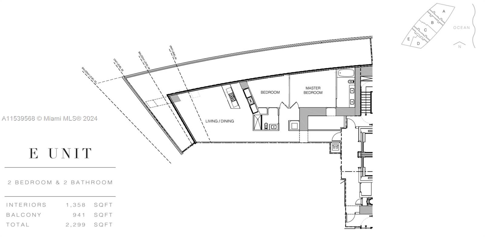 18975 Collins Ave 4605, Sunny Isles Beach, FL 33160, 2 Bedrooms Bedrooms, ,2 BathroomsBathrooms,Residential,For Sale,Collins Ave,A11539568