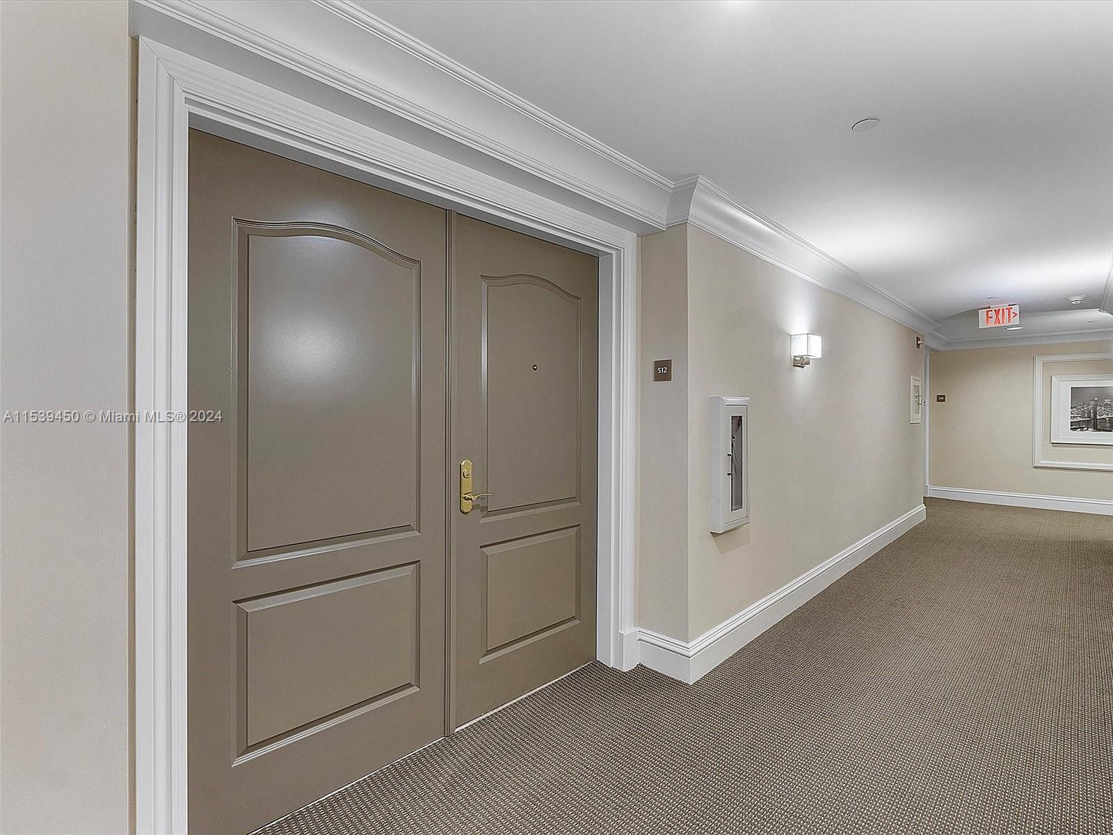 Hallway/Double Doors