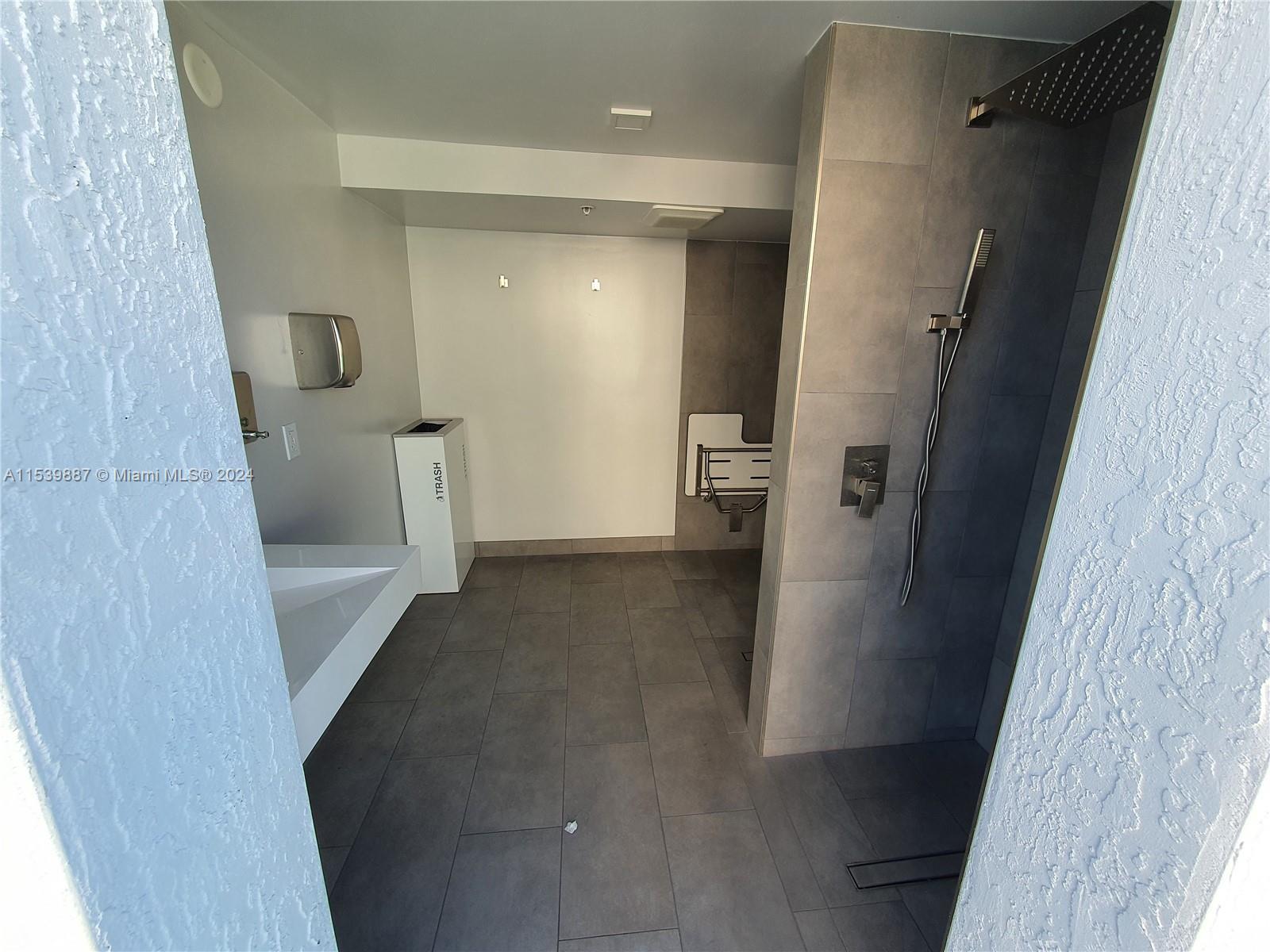 Rooftop Pool Showers