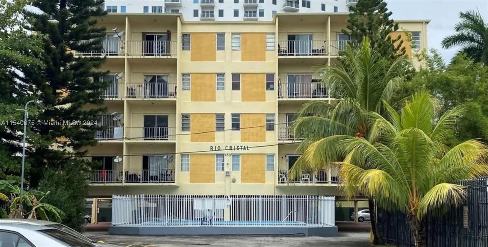 This 3rd floor, corner unit has 707 Sq. Ft., 2 beds, 1 bath and is located in Riverside near Little Havana.  Great opportunity to own in an excellent location and remodel to make it your own;  The building has a gated entry and laundry room on each floor. Just a few steps from 8th Street, close to Brickell/Downtown, airports and the beaches.  Being sold as is.
