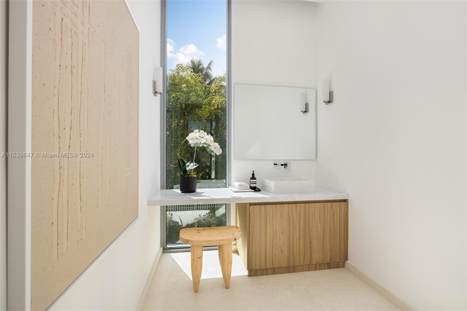2nd floor Powder Room adjacent to Kitchen
