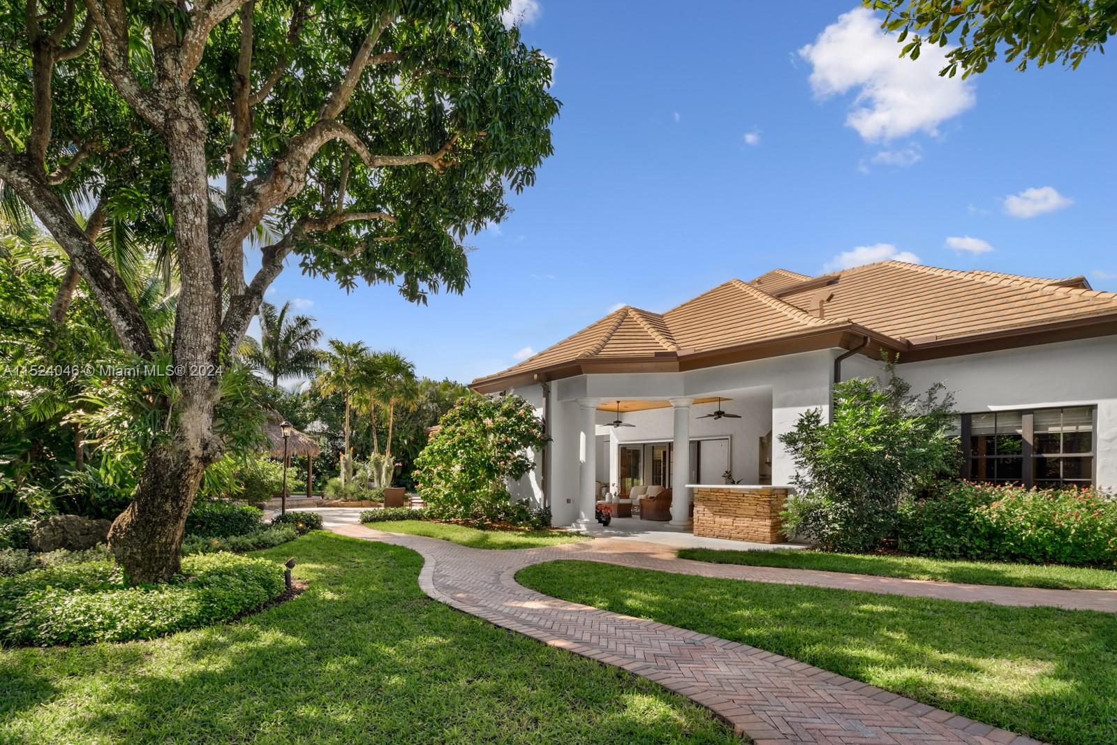 Walkway from Main residence to Guest house