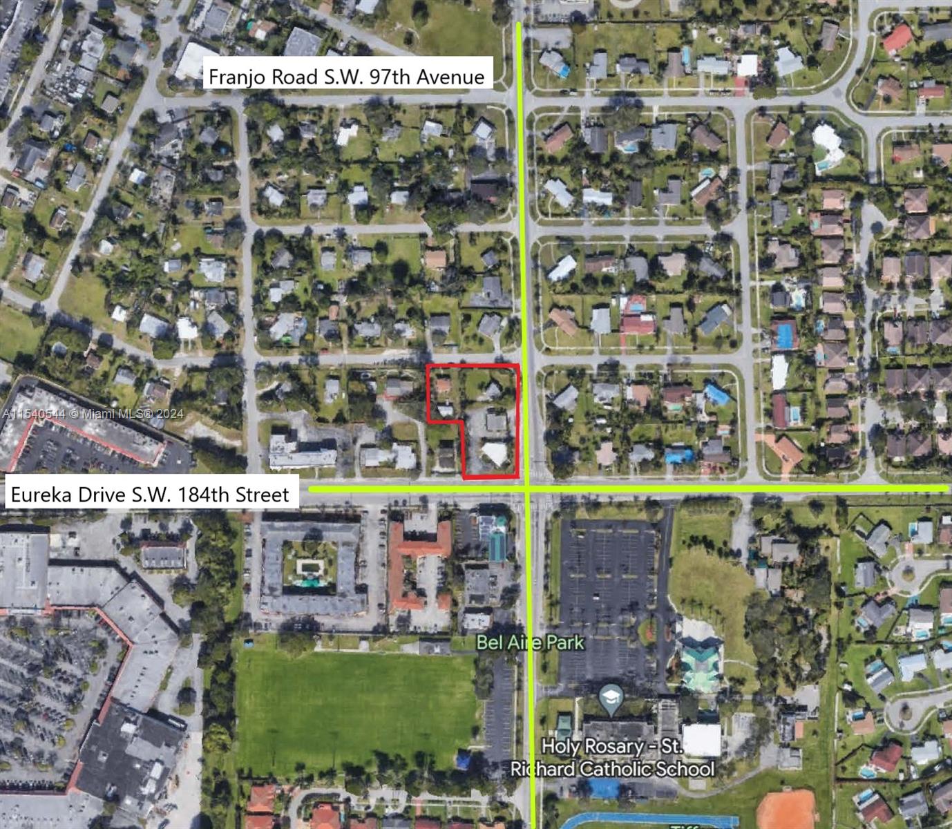 Lot location with busy frontage