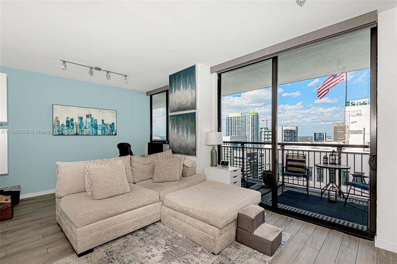 AVAILABLE EITHER FULLY FURNISHED OR UNFURNISHED AS TENANCY PREFERS - Ready to Lease - High floor, spacious 1/1 at The Nine - the center of everything Brickell.  Quality finishes and furnishings in every room.  This oversized 1/1 offers massive closet and storage spaces including an additional walk-in closet the size of most Brickell bedrooms.  High floor residence with private oversized balcony and assigned self parking - a rare and valuable find for a Brickell 1/1.  Nine offers many well-appointed amenities including a gorgeous newly renovated pool, large well equipped Fitness Center, open use Library with printing services, glass enclosed Conference Room, spacious Club Room, multi-use Game Room, beautiful Childrens playroom - Plus - Publix is literally right downstairs.  Easy to show.