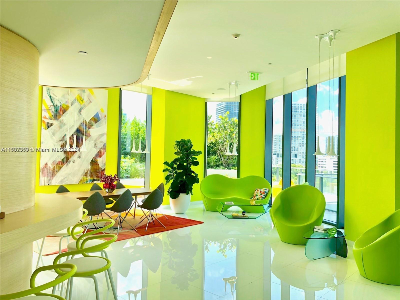 Community room with kitchen