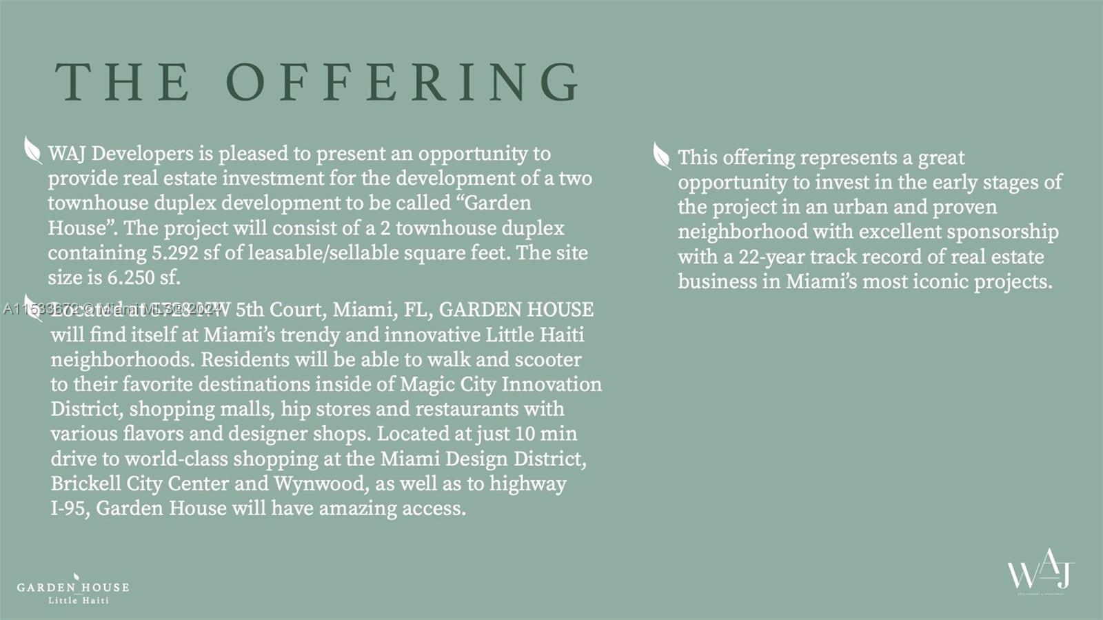 5728 NW 5th Ct TH-A, Miami, Florida 33127, 3 Bedrooms Bedrooms, ,3 BathroomsBathrooms,Residential,For Sale,5728 NW 5th Ct TH-A,A11533672