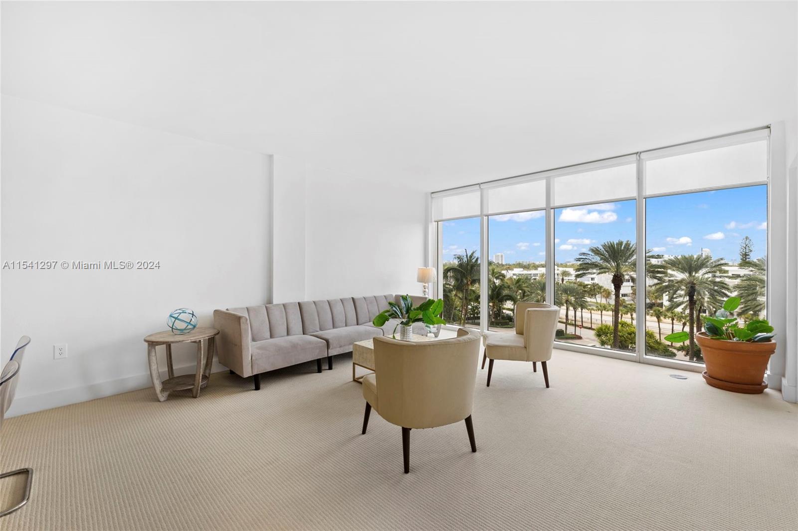 Beautiful sunsets in this 1 bed 1.5 bath apartment in Bal Harbour. Furnished apartment with great amenities and beach service. Washer dryer in unit + covered parking spot.