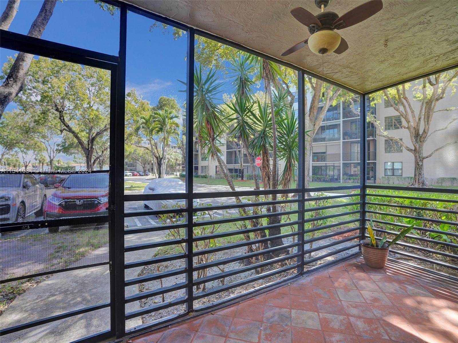 Parking space assigned right in front of the patio porch