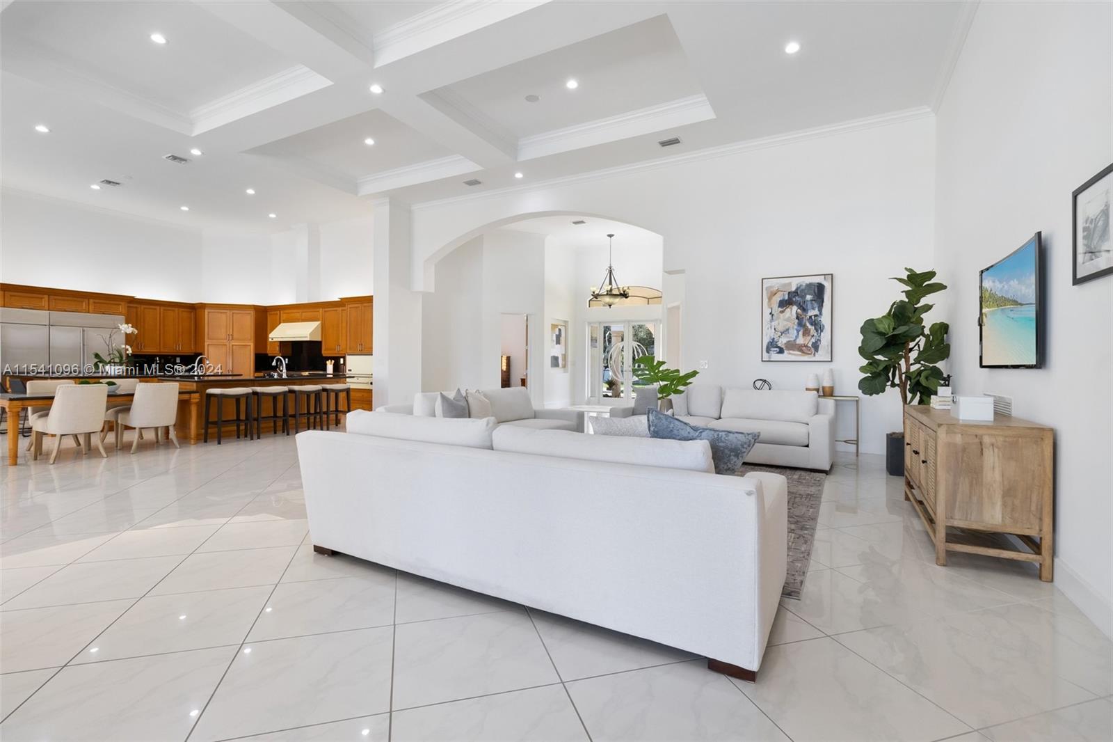 HOUSE #1- Living Room and Kitchen