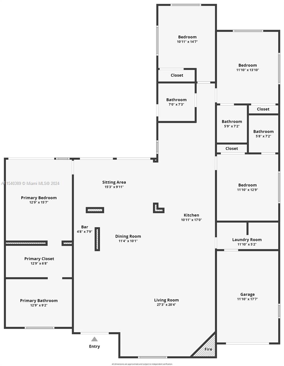 1170 NE 100th St, Miami Shores, Florida 33138, 4 Bedrooms Bedrooms, ,4 BathroomsBathrooms,Residential,For Sale,1170 NE 100th St,A11540389