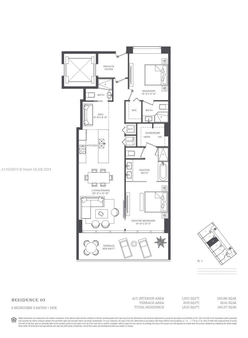 650 NE 32 2703, Miami, Florida 33137, 2 Bedrooms Bedrooms, ,3 BathroomsBathrooms,Residential,For Sale,650 NE 32 2703,A11538673